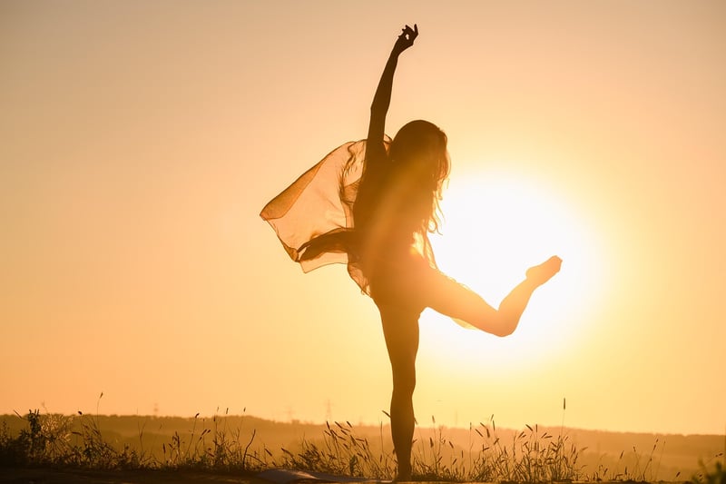 Woman practicing yoga